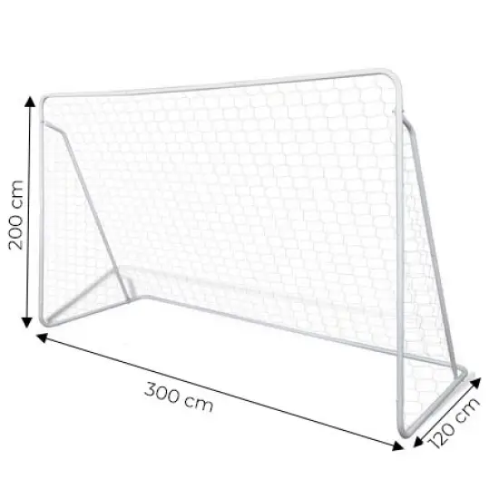 Futbolo vartai su tinklu 300 x 200 cm MOVEPRO