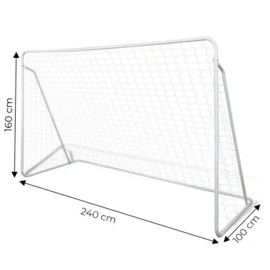 Futbolo vartai su tinklu 240 x 160 cm MOVEPRO