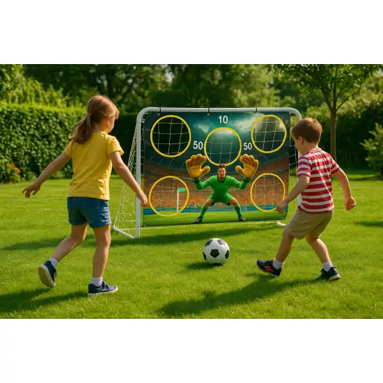 Futbolo treniruočių vartai su taikiniu 180 x 122 cm MOVEPRO