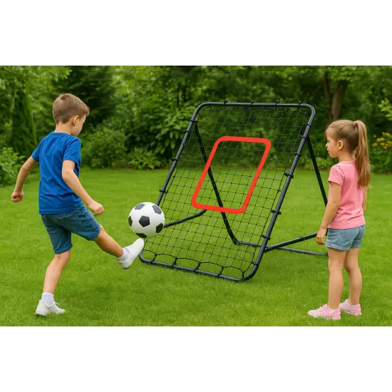Futbolo treniruočių atšokimo tinklas 100 x 100 cm MOVEPRO