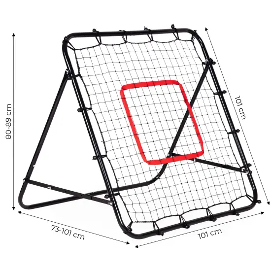 Futbolo treniruočių atšokimo tinklas 100 x 100 cm MOVEPRO