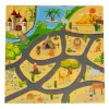 Vaikams skirtas putoplasto kilimėlis su Safari 9 elementai 93x93 cm
