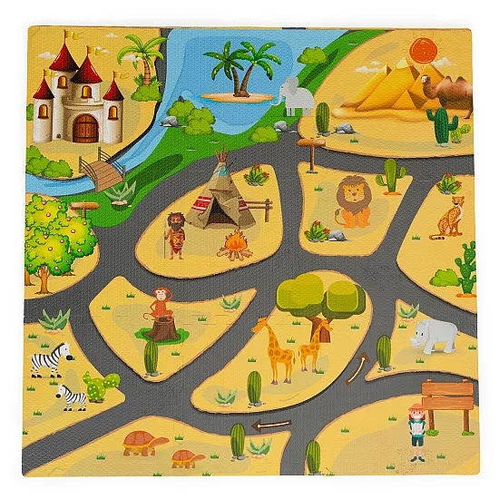 Foam mat for children featuring a