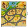 Vaikams skirtas putoplasto kilimėlis su Safari 9 elementai 93x93 cm