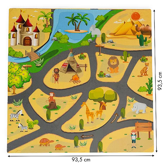 Foam mat for children featuring a