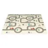 Double-sided educational foam play mat, 178 x 198 cm, foldable, large, with a bag
