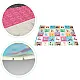 Double-sided educational foam play mat, 178 x 198 cm, foldable, large, with a bag