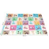 Double-sided educational foam play mat, 178 x 198 cm, foldable, large, with a bag