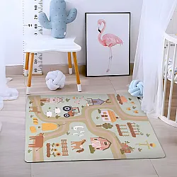 Didelis EVA putų žaidimų kilimėlis vaikams Ūkis 90,5 x 90,5 cm 21 dalis