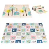 Игровой коврик 200 x 150 см с ростомером и алфавитом