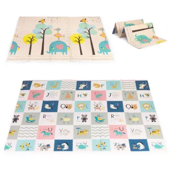 Игровой коврик 200 x 150 см с ростомером и алфавитом