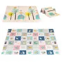 Игровой коврик 200 x 150 см с ростомером и алфавитом