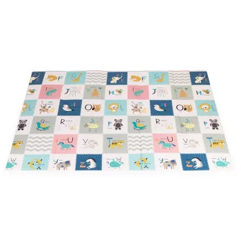 Игровой коврик 200 x 150 см с ростомером и алфавитом