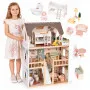 Деревянный кукольный домик на 3 этажа ECOTOYS
