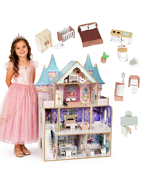 Medinis Bella lėlių namelis ECOTOYS