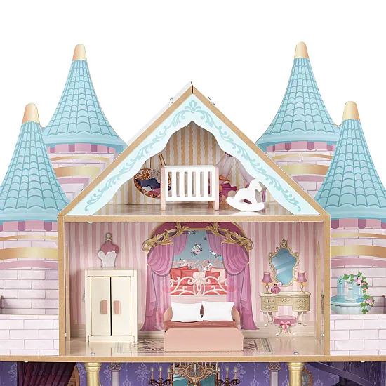Drewniany domek dla lalek Bella marki ECOTOYS