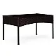 Dark brown garden furniture set