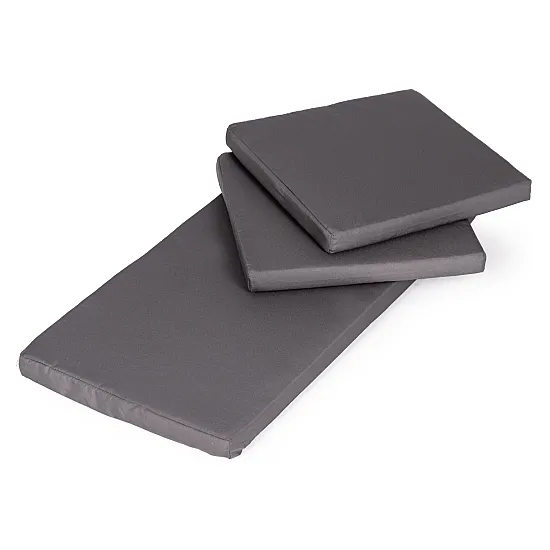 Dark brown garden furniture set