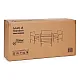 Dark brown garden furniture set