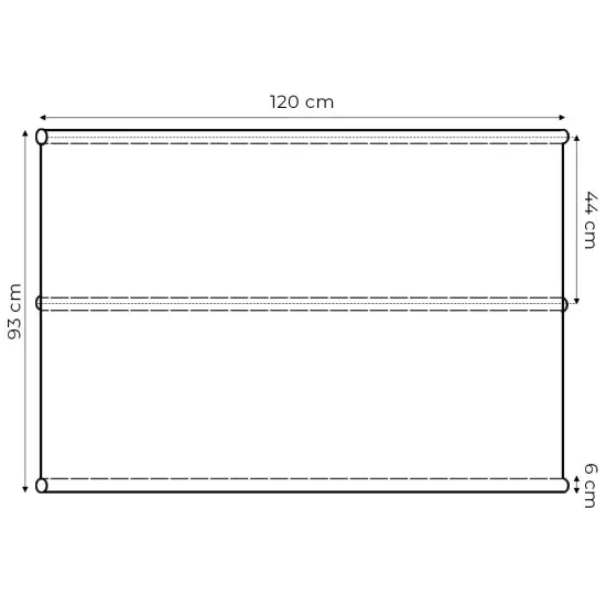 Sodo sūpynių sėdynės užvalkalas 120 x 93 cm pilkos spalvos MultiGarden