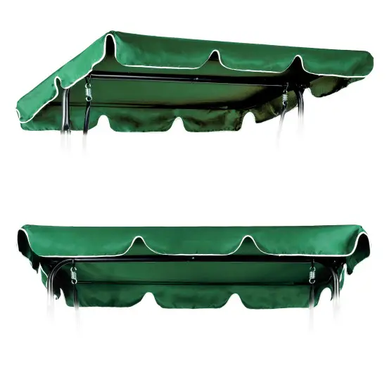 Sodo sūpynių stogelis 200 x 120 cm žalios spalvos MultiGarden