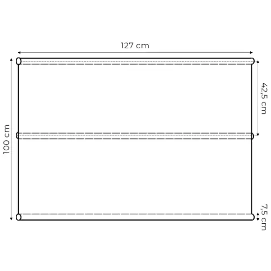 Rusva sodo sūpynių sėdimoji dalis 127 x 100 cm MultiGarden