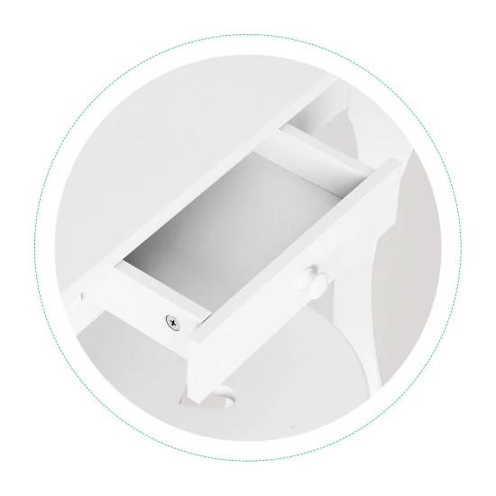 Didelis baltas mergaičių tualetinis staliukas su veidrodžiu Vaikų baldai ECOTOYS