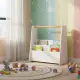 Balta vaikų knygų lentyna Montessori