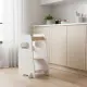 Balta reguliuojama pakopinė taburetė vaikams Montessori
