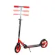 Sulankstomas raudonas miesto paspirtukas 85,5–95,5 cm