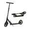 Sulankstomas juodas miesto paspirtukas 95–105 cm