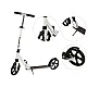 Sulankstomas baltas miesto paspirtukas 95–105 cm