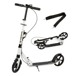 Sulankstomas baltas miesto paspirtukas 95–105 cm