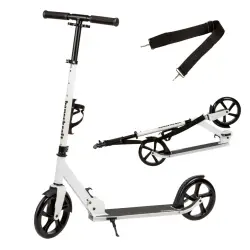 Sulankstomas baltas miesto paspirtukas 91–101 cm