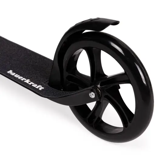 Sulankstomas juodas miesto paspirtukas 95–105 cm