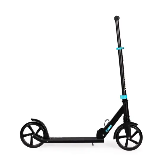 Sulankstomas juodas miesto paspirtukas 95–105 cm