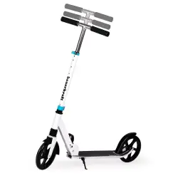 Sulankstomas baltas miesto paspirtukas 95–105 cm