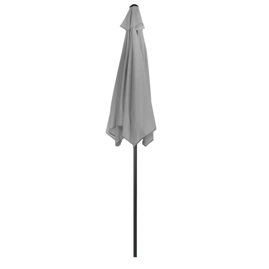 Sulankstomas pilkas skėtis, reguliuojamas 210 cm
