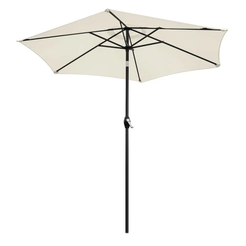 Sulankstomas smėlio spalvos skėtis 210 cm