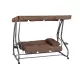 Rudos sodo sūpynės 3 vietų 2-in-1 su pagalvėlėmis MultiGarden
