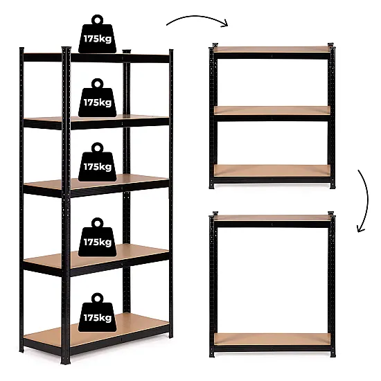Metāla noliktavas plaukts 180x90x40 cm ModernHome