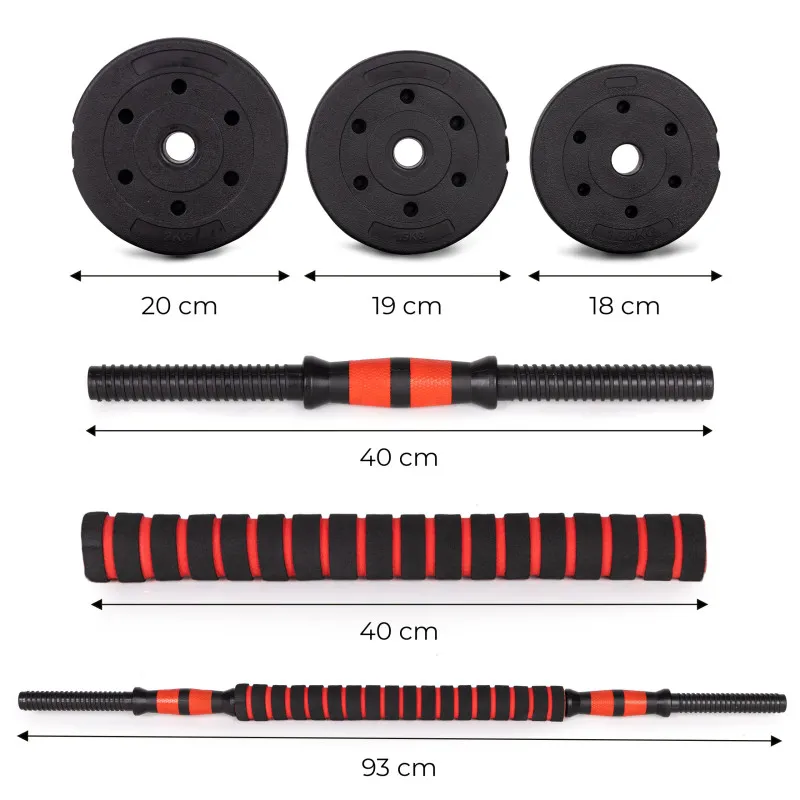 Reguliuojamų hantelių rinkinys 2 vnt. po 10 kg