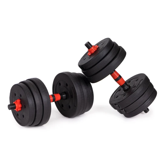 Adjustable Dumbbells 2x20 kg Barbell Set 40 kg Bar, MOVEPRO