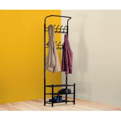 Must riietehoidja koos kingahoidjaga