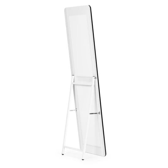 Large standing rectangular mirror, narrow frame, 148 cm