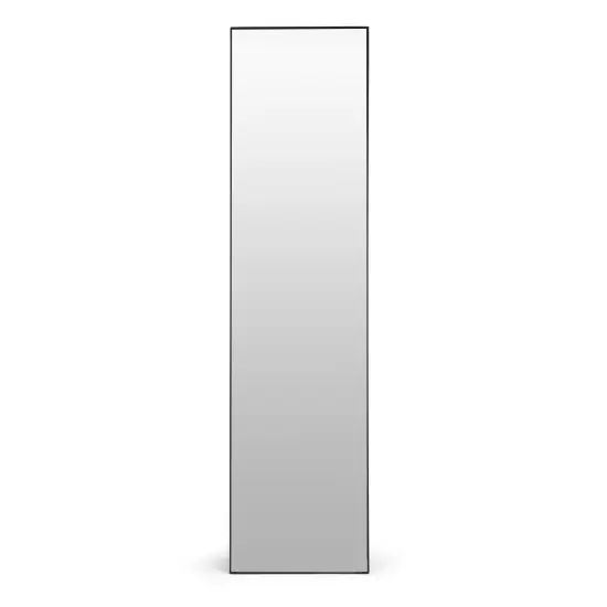 Didelis stovintis veidrodis 159 cm su juodu rėmeliu