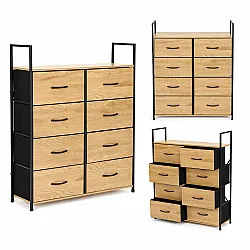 Spintelė su 8 audinio stalčiais 80 cm ModernHome