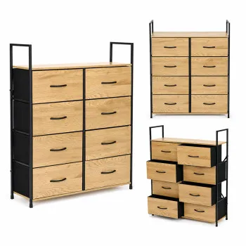 Spintelė su 8 audinio stalčiais 80 cm ModernHome