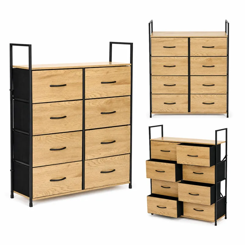 Spintelė su 8 audinio stalčiais 80 cm ModernHome