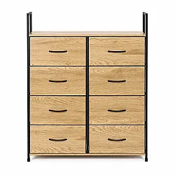 Spintelė su 8 audinio stalčiais 80 cm ModernHome